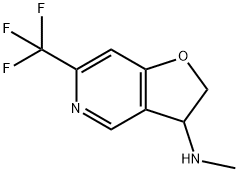 2,3-Dihydro-N-methyl-6-(trifluoromethyl)furo[3,2-c]pyridin-3-amine Struktur