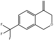 3,4-Dihydro-4-methylene-7-(trifluoromethyl)-1H-2-benzopyran Struktur