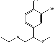 1,2-Benzenediol, 4-[1-methoxy-2-[(1-methylethyl)amino]ethyl]- Struktur