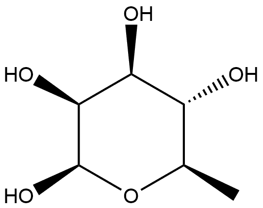 β-D-Mannopyranose, 6-deoxy- Struktur