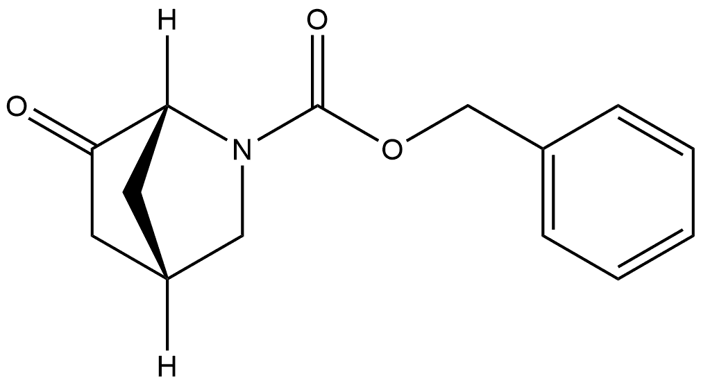 benzyl (1R,4S)-6-oxo-2-azabicyclo[2.2.1]heptane-2-carboxylate Struktur