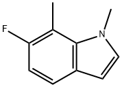 1H-Indole, 6-fluoro-1,7-dimethyl- Struktur