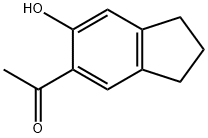 Ethanone, 1-(2,3-dihydro-6-hydroxy-1H-inden-5-yl)- Struktur