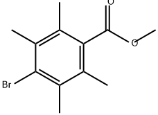 Benzoic acid, 4-bromo-2,3,5,6-tetramethyl-, methyl ester Struktur