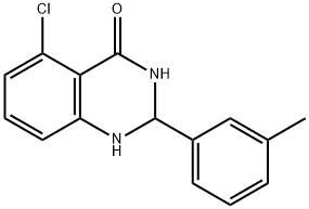 4(1H)-Quinazolinone, 5-chloro-2,3-dihydro-2-(3-methylphenyl)- Struktur