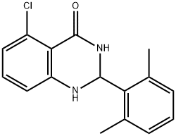 4(1H)-Quinazolinone, 5-chloro-2-(2,6-dimethylphenyl)-2,3-dihydro- Struktur