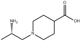 4-Piperidinecarboxylic acid, 1-[(2S)-2-aminopropyl]- Struktur