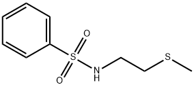 Benzenesulfonamide, N-[2-(methylthio)ethyl]- Struktur