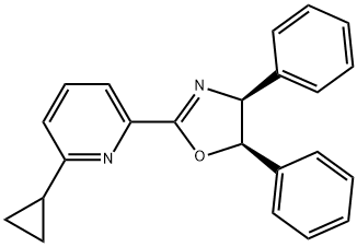 (4S,5R)-2-(6-Cyclopropylpyridin-2-yl)-4,5-diphenyl-4,5-dihydrooxazole Struktur