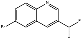 Quinoline, 6-bromo-3-(difluoromethyl)- Struktur