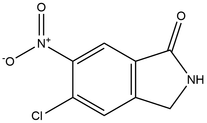 5-Chloro-6-nitro-1-isoindolinone Struktur