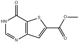 Methyl 3,4-dihydro-4-oxothieno[3,2-d]pyrimidine-6-carboxylate Struktur