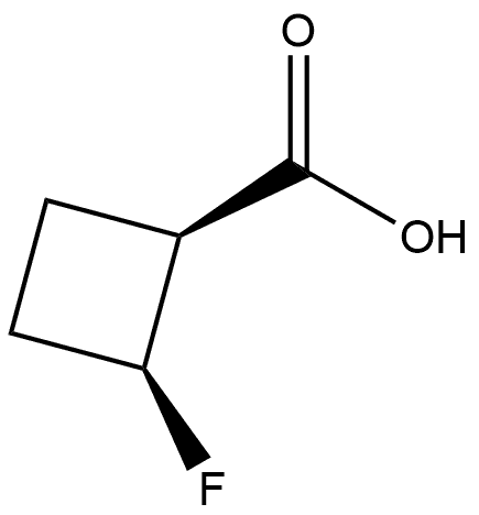 (1S,2S)-2-Fluorocyclobutanecarboxylic acid Struktur