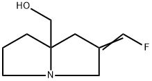 1H-Pyrrolizine-7a(5H)-methanol, 2-(fluoromethylene)tetrahydro- Struktur