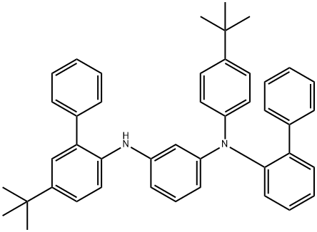 1,3-Benzenediamine, N1-[1,1'-biphenyl]-2-yl-N3-[5-(1,1-dimethylethyl)[1,1'-biphenyl]-2-yl]-N1-[4-(1,1-dimethylethyl)phenyl]- Struktur