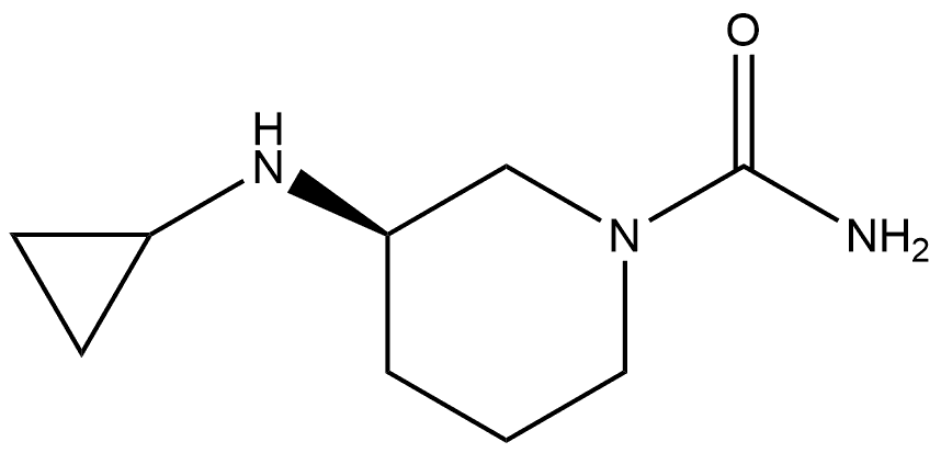 (R)-3-(cyclopropylamino)piperidine-1-carboxamide Struktur