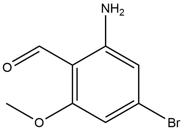 2-Amino-4-bromo-6-methoxybenzaldehyde Struktur