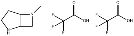 2,6-Diazabicyclo[3.2.0]heptane, 6-methyl-, 2,2,2-trifluoroacetate (1:2) Struktur