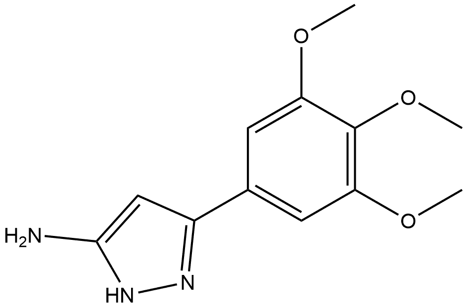 3-(3,4,5-Trimethoxyphenyl)-1H-pyrazol-5-amine Struktur