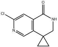 Spiro[cyclopropane-1,4'(1'H)-[2,6]naphthyridin]-1'-one, 7'-chloro-2',3'-dihydro- Struktur