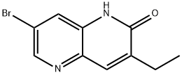 7-bromo-3-ethyl-1,5-naphthyridin-2(1H)-one Struktur