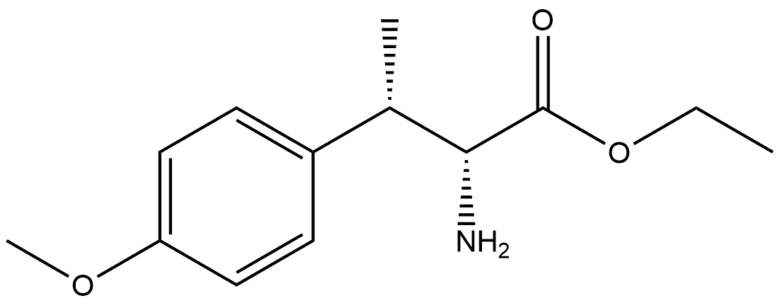 (2R,3S)-2-Amino-3-(4-methoxy-phenyl)-butyric acid ethyl ester Struktur