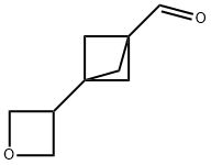 3-(3-Oxetanyl)bicyclo[1.1.1]pentane-1-carboxaldehyde Struktur