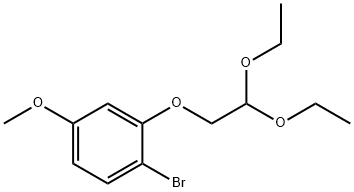 Benzene, 1-bromo-2-(2,2-diethoxyethoxy)-4-methoxy- Struktur