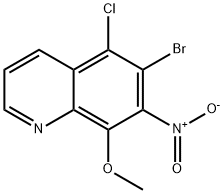 Quinoline, 6-bromo-5-chloro-8-methoxy-7-nitro- Struktur