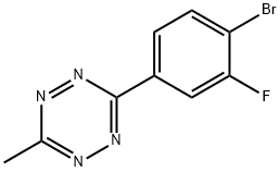 3-(4-Bromo-3-fluorophenyl)-6-methyl-1,2,4,5-tetrazine Struktur