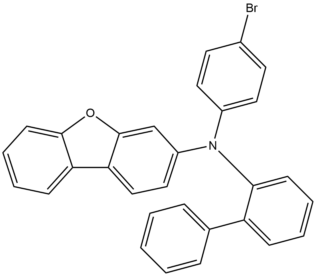 N-[1,1′-Biphenyl]-2-yl-N-(4-bromophenyl)-3-dibenzofuranamine Struktur