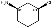 rel-(1R,3S)-3-Chlorocyclohexanamine Struktur