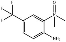 Benzenamine, 2-(dimethylphosphinyl)-4-(trifluoromethyl)- Struktur