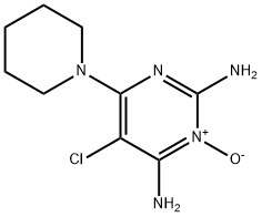 2,4-Pyrimidinediamine, 5-chloro-6-(1-piperidinyl)-, 3-oxide Struktur