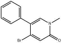 4-Bromo-1-methyl-5-phenyl-2(1H)-pyridinone Struktur