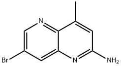 1,5-Naphthyridin-2-amine, 7-bromo-4-methyl- Struktur