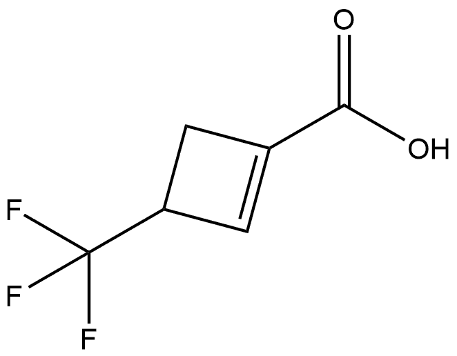 3-(trifluoromethyl)cyclobutene-1-carboxylic acid Struktur