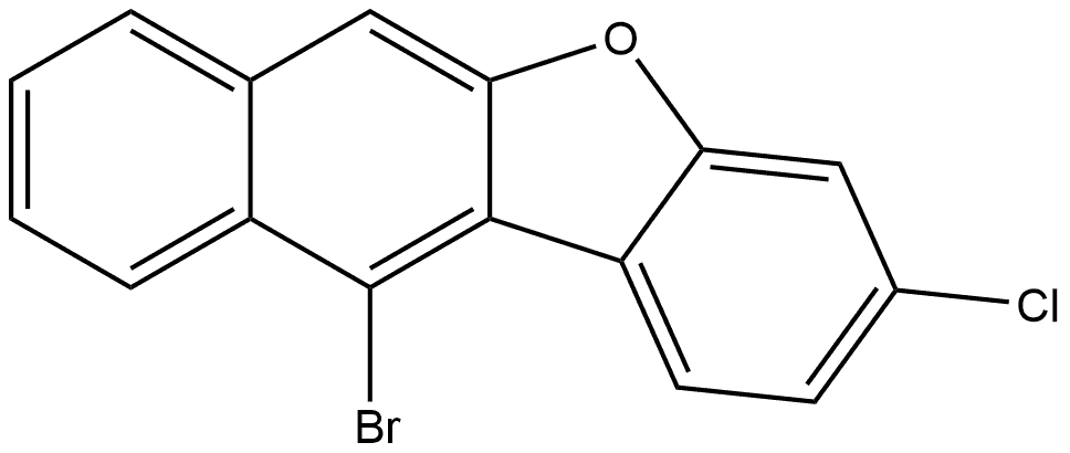 11-Bromo-3-chlorobenzo[b]naphtho[2,3-d]furan Struktur