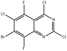 Quinazoline, 7-bromo-2,4,6-trichloro-5,8-difluoro- Struktur