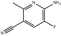 3-Pyridinecarbonitrile, 6-amino-5-fluoro-2-methyl- Struktur