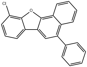 Benzo[b]naphtho[2,1-d]furan, 10-chloro-5-phenyl- Struktur