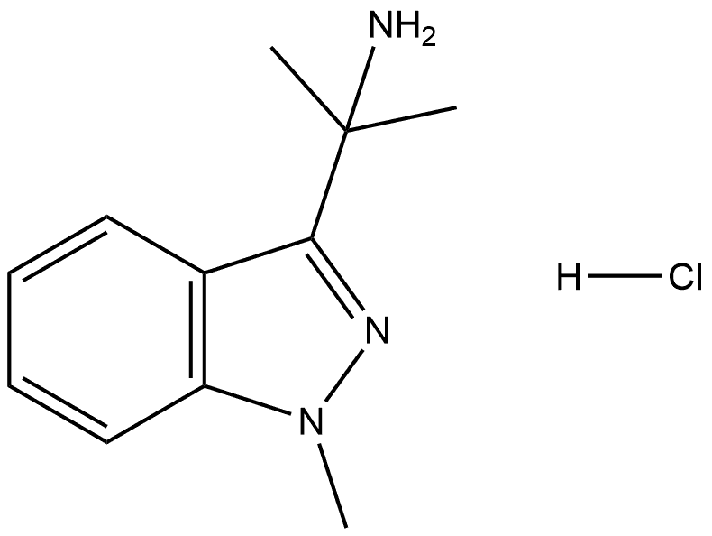 2-(1-Methyl-1H-indazol-3-yl)propan-2-amine hydrochloride Struktur