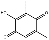 2,5-Cyclohexadiene-1,4-dione, 2-hydroxy-3,5-dimethyl- Struktur