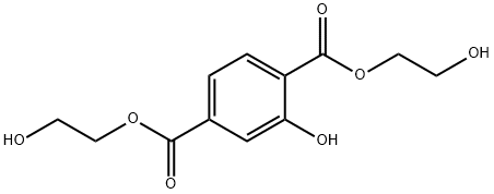 1,4-Benzenedicarboxylic acid, 2-hydroxy-, 1,4-bis(2-hydroxyethyl) ester Struktur