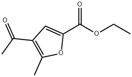 2-Furancarboxylic acid, 4-acetyl-5-methyl-, ethyl ester Struktur