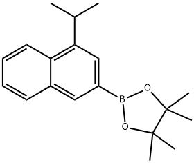 1,3,2-Dioxaborolane, 4,4,5,5-tetramethyl-2-[4-(1-methylethyl)-2-naphthalenyl]- Struktur