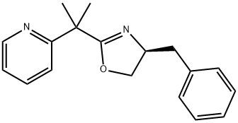 (S)-4-Benzyl-2-(2-(pyridin-2-yl)propan-2-yl)-4,5-dihydrooxazole Struktur