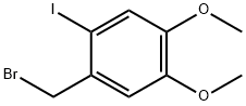 Benzene, 1-(bromomethyl)-2-iodo-4,5-dimethoxy- Struktur