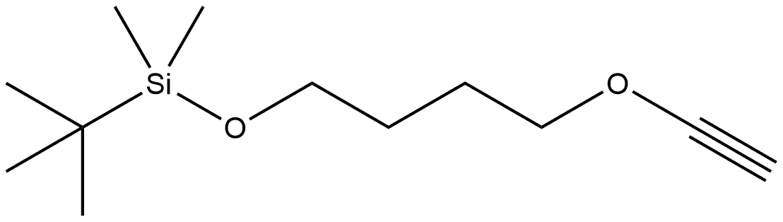 tert-butyl(4-(ethynyloxy)butoxy)dimethylsilane Struktur