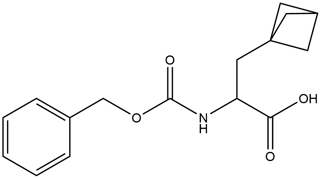 Bicyclo[1.1.1]pentane-1-propanoic acid, α-[[(phenylmethoxy)carbonyl]amino]- Struktur